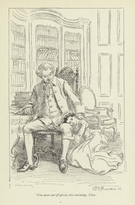 Ilustração para o Sr. Gilfils Love Story por George Eliot de Hugh Thomson