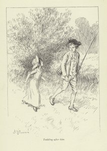 Ilustração para o Sr. Gilfils Love Story por George Eliot de Hugh Thomson