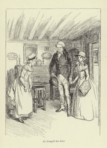 Ilustração para o Sr. Gilfils Love Story por George Eliot de Hugh Thomson