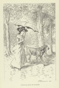 Ilustração para o Sr. Gilfils Love Story por George Eliot de Hugh Thomson