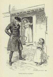 Ilustração para o Sr. Gilfils Love Story por George Eliot de Hugh Thomson