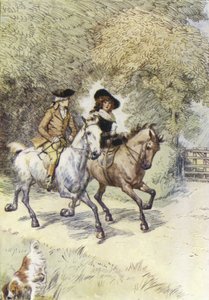 Ilustração para o Sr. Gilfils Love Story por George Eliot de Hugh Thomson