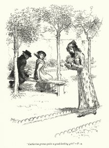 Ilustração para Northanger Abbey de Jane Austen (litho) de Hugh Thomson