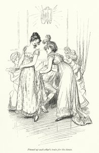 Ilustração para Northanger Abbey de Jane Austen (litho) de Hugh Thomson