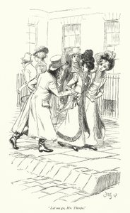 Ilustração para Northanger Abbey de Jane Austen (litho) de Hugh Thomson