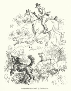 Ilustração para Northanger Abbey de Jane Austen (litho) de Hugh Thomson