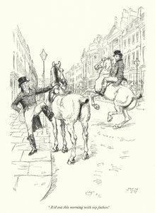 Ilustração para Northanger Abbey de Jane Austen (litho) de Hugh Thomson
