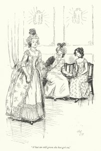 Ilustração para Northanger Abbey de Jane Austen (litho) de Hugh Thomson