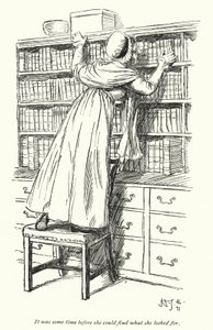 Ilustração para Northanger Abbey de Jane Austen (litho) de Hugh Thomson