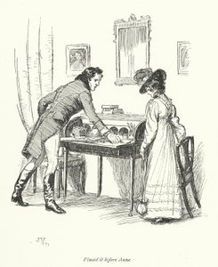 Ilustração para Persuasão de Jane Austen (litho) de Hugh Thomson