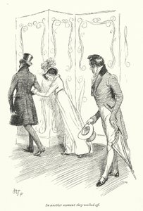 Ilustração para Persuasão de Jane Austen (litho) de Hugh Thomson