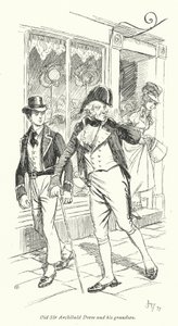 Ilustração para Persuasão de Jane Austen (litho) de Hugh Thomson
