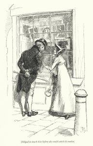 Ilustração para Persuasão de Jane Austen (litho) de Hugh Thomson