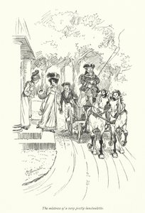Ilustração para Persuasão de Jane Austen (litho) de Hugh Thomson