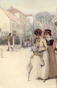 Ilustração para a rua da qualidade de Hugh Thomson
