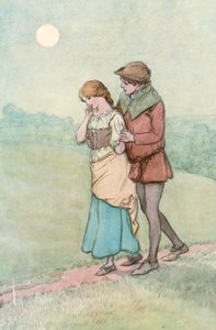 Ilustração para Shakespeare "s como você gosta d de Hugh Thomson