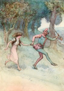 Ilustração para Shakespeares como você gosta de Hugh Thomson