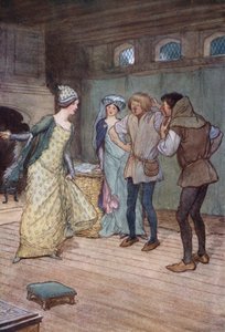 Ilustração para as alegres esposas de Windsor de Hugh Thomson