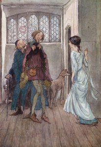 Ilustração para as alegres esposas de Windsor de Hugh Thomson