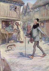 Ilustração para as alegres esposas de Windsor de Hugh Thomson