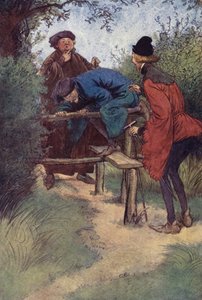 Ilustração para as alegres esposas de Windsor de Hugh Thomson