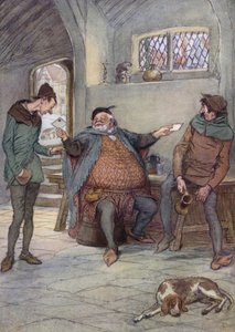 Ilustração para as alegres esposas de Windsor de Hugh Thomson