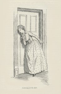 Ouvindo na porta, 1896 de Hugh Thomson