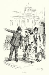 Londres: Sightseers (litografia a cores) de Hugh Thomson