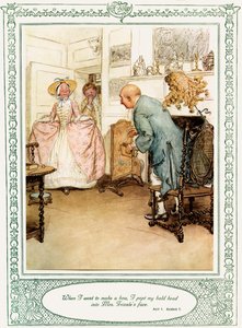 A peça de Oliver Goldsmith "She Stoops to Conque". de Hugh Thomson