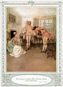A peça de Oliver Goldsmith "She Stoops to Conque". de Hugh Thomson