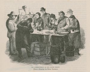 O Início da Época das Ostras (gravura) de Hugh Thomson