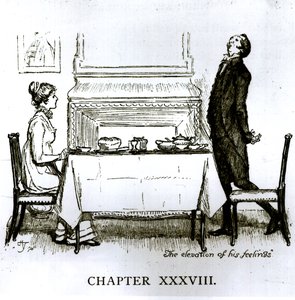 &39;A Elevação de Seus Sentimentos&39;, cena de &39;Orgulho e Preconceito&39; de Jane Austen (1775-1817) de Hugh Thomson