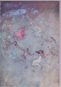 Então deixe que todos eles o envolvam, ilustração de The Merry Wives of Windsor, 1910 de Hugh Thomson