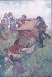 "Lançado no Tamisa", ilustração de "The Merry Wives of Windsor". de Hugh Thomson