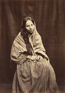 Paciente, Asilo de Lunáticos do Condado de Surrey, 1850-55. de Hugh Welch Diamond