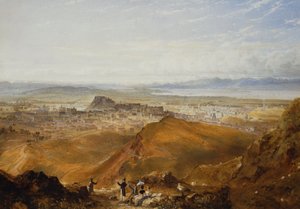 Edimburgo do assento de Arthur,