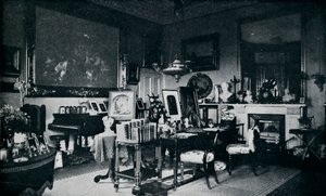 The Queens Private Sitting Room em Osborne, c1899, 1901