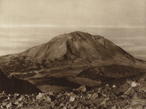 México: A "Sierra Negra" vista do Pico de Orizaba, Estado de Puebla (fotografia a preto e branco)