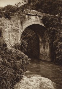 México: Ponte de Atoyac (fotografia a preto e branco) de Hugo Brehme