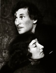 Marc e Bella Chagall (foto sépia)