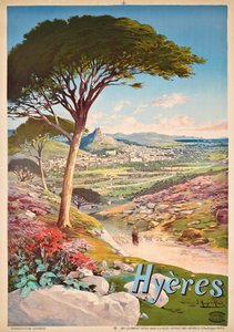 Propaganda de pôsteres Hyères, França, 1900