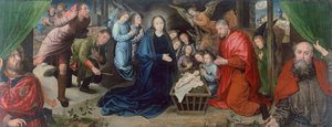 A Adoração dos Pastores por Hugo van der Goes (1440-1482), quadro