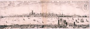Vista de Londres do sul, 1643 de Hugue Picart