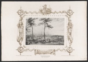 Entretenimento justo e outros, 1836
Volksvermaken in het Sterrenbosch / 17 Junij 1836 (título sobre o objecto)
Placas da celebração do segundo centenário da Universidade de Utrecht, 1836 (título da série)