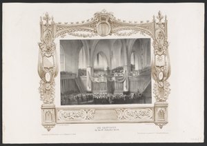Procissão com uma impressora de livros, 1836
A Cantata na igreja de St. Jakobs / 17 Junij 1836 (título sobre o objecto)
Placas da celebração do segundo centenário da Universidade de Utrecht, 1836 (título da série)