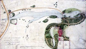 Um Plano de Jardinagem para Gosfield Place, Essex de Humphry Repton