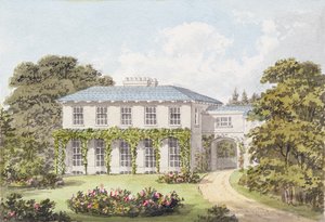 Projeto para a frente sul de uma casa em Clapham Common para William Holme de Humphry Repton