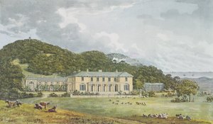 Frente Sul com frente para o oeste em perspectiva, do Livro Vermelho para a Casa dos Antigos, c.1812