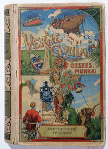 Capa de Mistress Branican por Jules Verne (1828-1905), início do século XX de Hungarian School