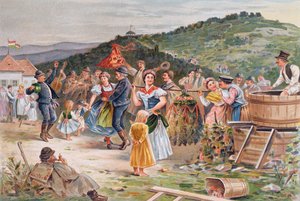 Festival Celebrando a Colheita do Vinho na Hungria de Hungarian School
